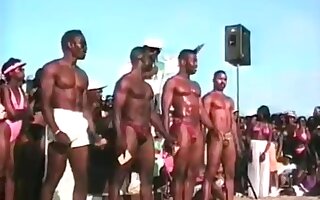 black men swimwear contest